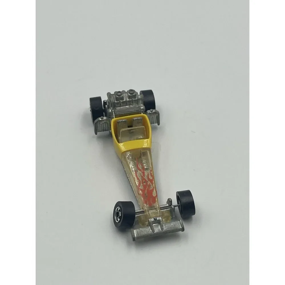 Hot Wheels‎ Odd Rod Yellow w/ Flames 1976 Mattel Blackwall Vintage